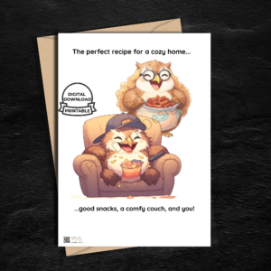 The Cozy Home Recipe Digital Card