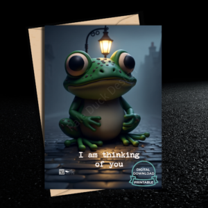 Thinking of You Frog Digital Card