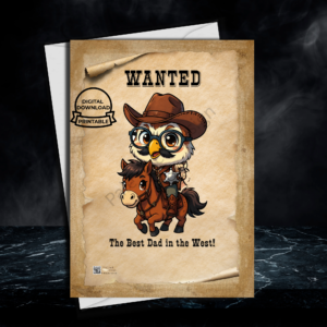 The Cowboy Sheriff Dad Digital Card
