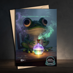 The Wizard Frog Digital Card