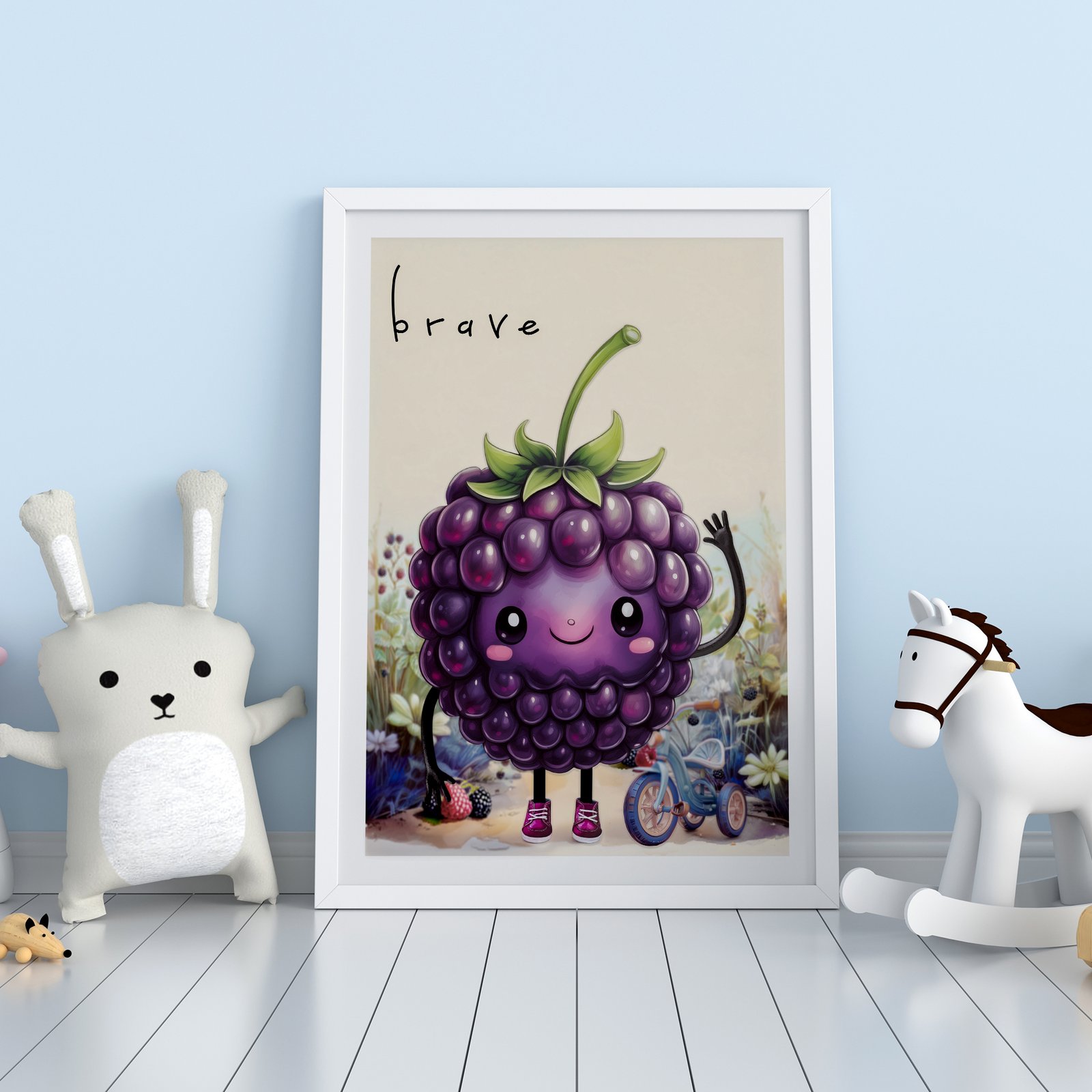 Whimsical Blackberry Wall Art - Image 2